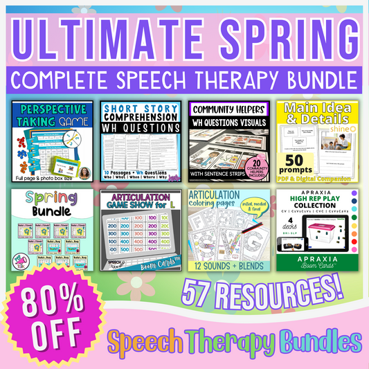 Ultimate Spring Speech Therapy Bundle: The Complete Bundle